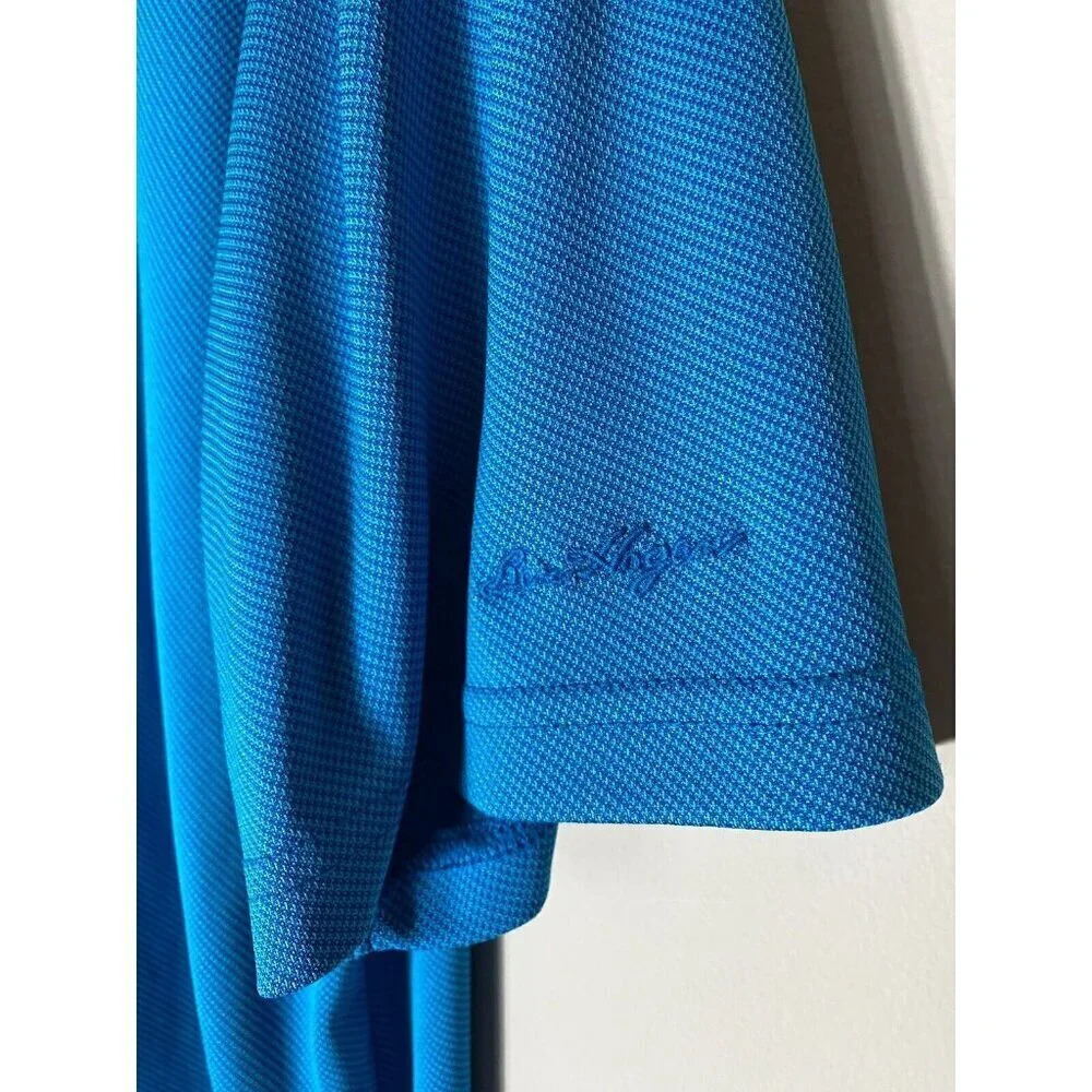 Ben Hogan Men's Golf Performance Short Sleeve Polo Shirt Bright Blue Size: Large - Picture 10 of 16